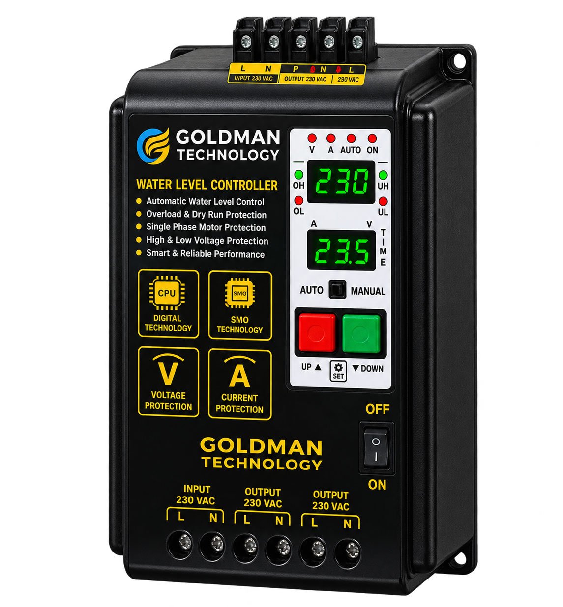Pump automation equipment for suitable three-phase motors